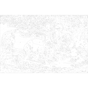 Картина по номера - Детски приятели ZG 0470