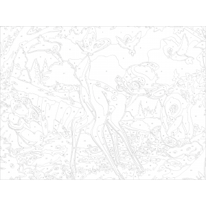 Картина по номера - Бамби ZE 3040 