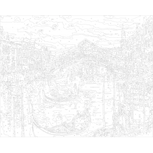 Картина по номера -  Венеция ZG 0022