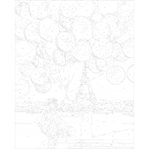 Картина по номера - Балони ZE 3114 
