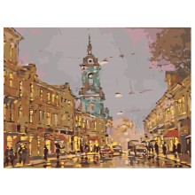 Картина по номера - Градски пейзаж ZE 3124