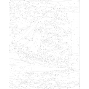 Картина по номера - Фрегата ZG 0126