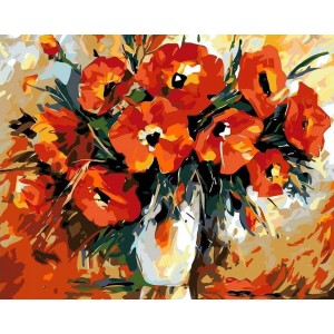 Комплект за рисуване по номера. Макове – GX 6744