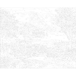 Картина по номера - Беседка на брега ZG0263