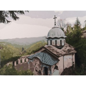 Соколски манастир - Картина по номера ZE 7291