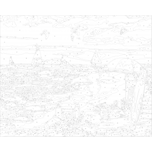 Картина по номера - Плаж ZE 3173