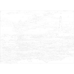 Картина по номера - Прекрасен залез ZG 0340
