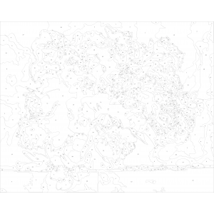 Картина по номера - Алени божури ZG 0359