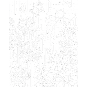 Картина по номера - Цветна поляна ZE 3233