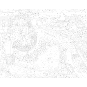 Комплект за рисуване по номера - Египетска царица ZG 24126