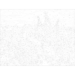 Комплект за рисуване по номера - Цветя ZE 6037