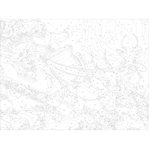 Комплект за рисуване по номера - Санта бърза ZE 5974