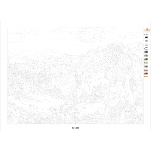 Комплект за рисуване по номера - Овчар ZE 6086