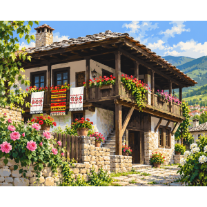 Картина по номера - Селска къща ZE 33281