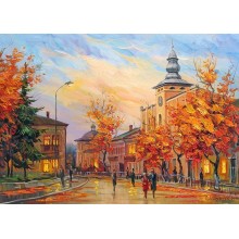 Картина по номера - Вечерен град ZE 3349