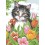 Коте в цветя - Картина по номера ZE 35011