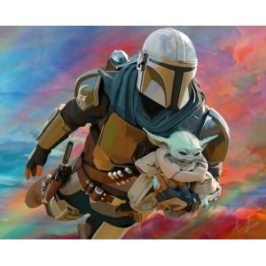 Комплект за рисуване по номера - Йода Star Wars EX 7609