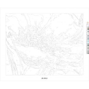 Бял мак - Картина по номера - ZG 0512