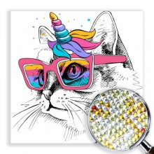 Елмазени гоблени - Модерна котка EZ 333230