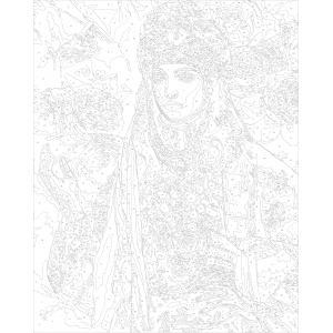 Рисуване по номера - Девойка ZG 24228