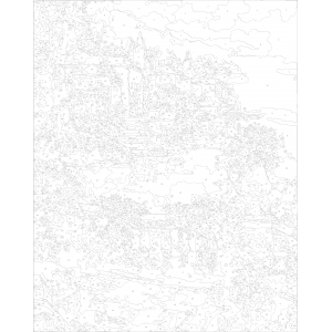 Морски град - Картина по номера ZG 0556