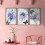 Рисуване по номера - Триптих - Пеперуди PG 013