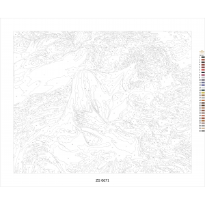 Жена с цветна коса - Картина по номера - ZG 0671