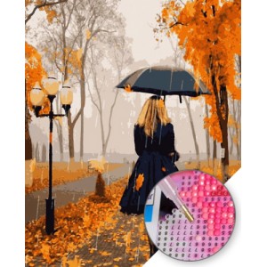  LD 304221-1 Есенна разходка - Диамантен гоблен