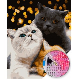 GI 304187 Котки - Диамантен гоблен