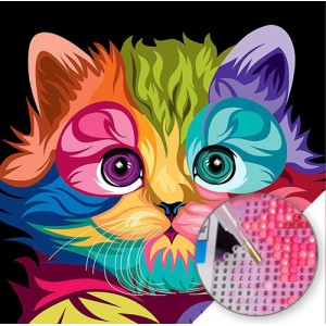 GI 304209 Ярко котенце - Диамантен гоблен
