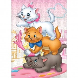 GI 304239 Весели котки - Диамантен гоблен
