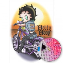RZ 303106 Betty Boop - Диамантен гоблен RZ 303106 Betty Boop - Диамантен гоблен