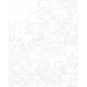 Картина по номера - Деца с чадър ZE 3515