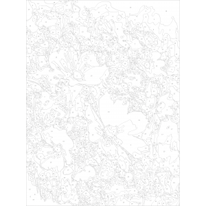 Картина по номера - Летни цветя ZE 3571