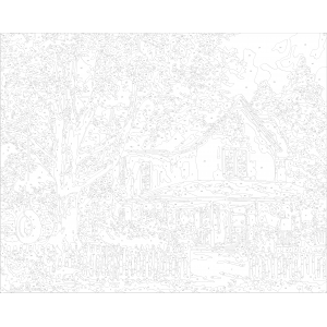 Селска къща - Картина по номера ZG 0886