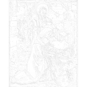 Картина по номера - Раждането на Исус Христос ZG 08682