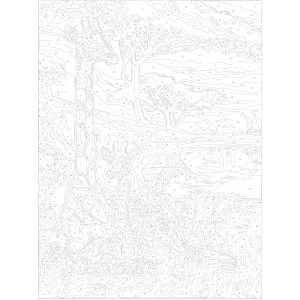 Рисуване по номера - Жирафи ZE 5287