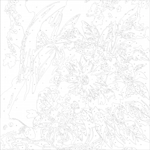 Картина по номера - Ангел и цветя ZP 375