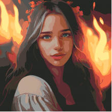 Картина по номера - Прекрасна нестинарка ZP 458 Картина по номера - Прекрасна нестинарка ZP 458