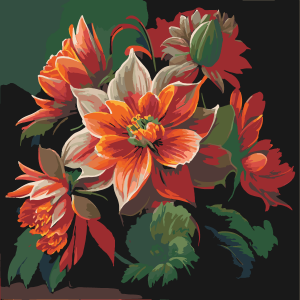 Картина по номера - Прекрасен букет ZP 507