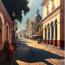 Картина по номера - Градска улица ZP 579