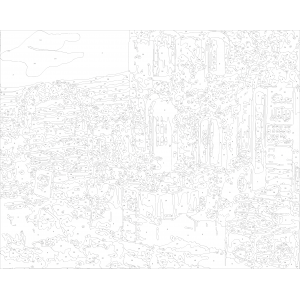 Комплект за рисуване по номера - Кафе в провинцията ZG 99181