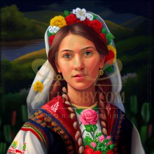 LD 303042 Диамантен гоблен - Момиче