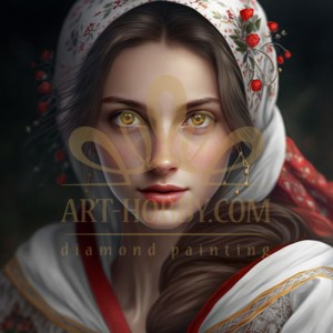 LD 303072 Диамантен гоблен - Хубавица с кафьяви очи LD 303072 Диамантен гоблен - Хубавица с кафьяви очи