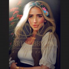  LD 304245 Хубавица - Диамантен гоблен