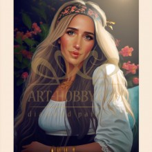  LD 304249 Красиво момиче - Диамантен гоблен
