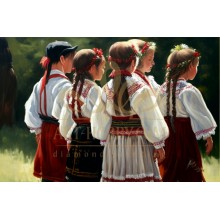  LD 304253 Селски празник - Диамантен гоблен