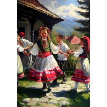  LD 304255 Весел празник - Диамантен гоблен