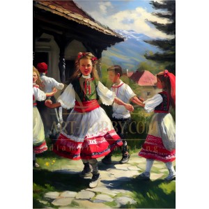  LD 304255 Весел празник - Диамантен гоблен