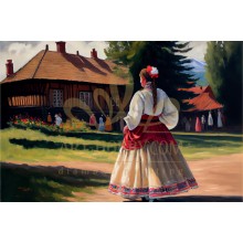  LD 304257 Селянка - Диамантен гоблен